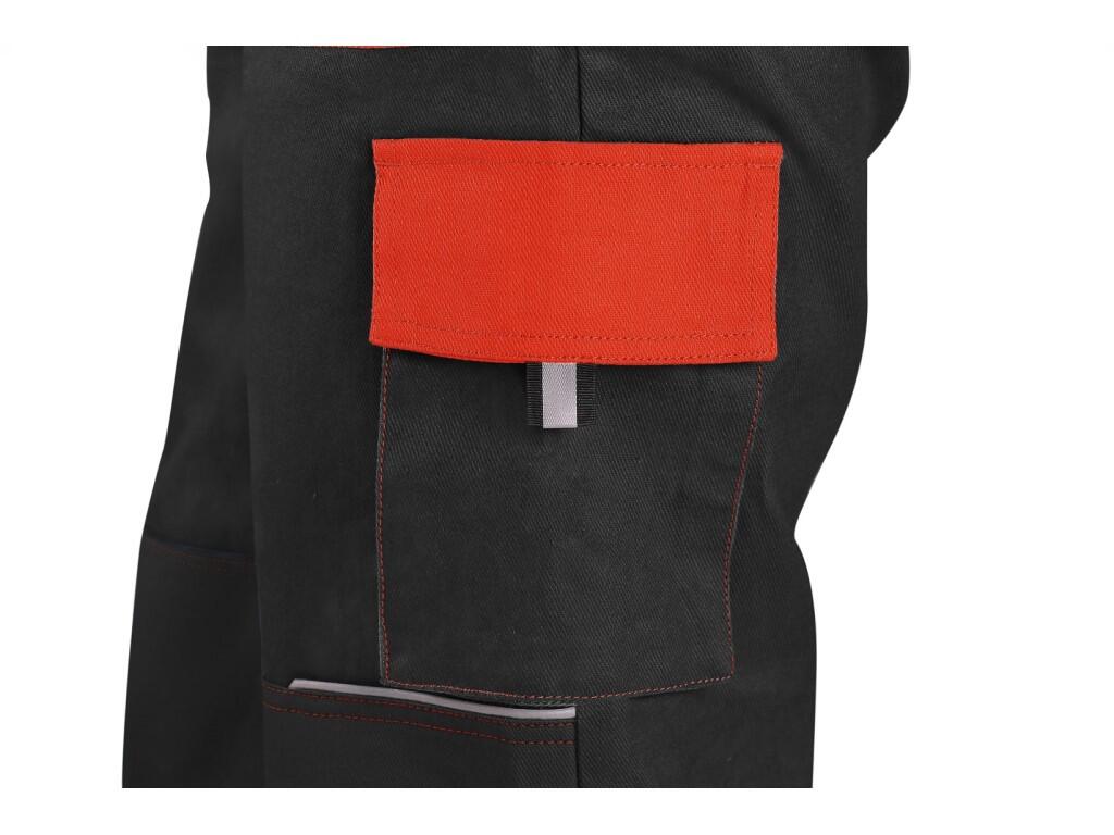 Kalhoty do pasu CXS LUXY JOSEF, pánské, černo-oranžové, vel. 66