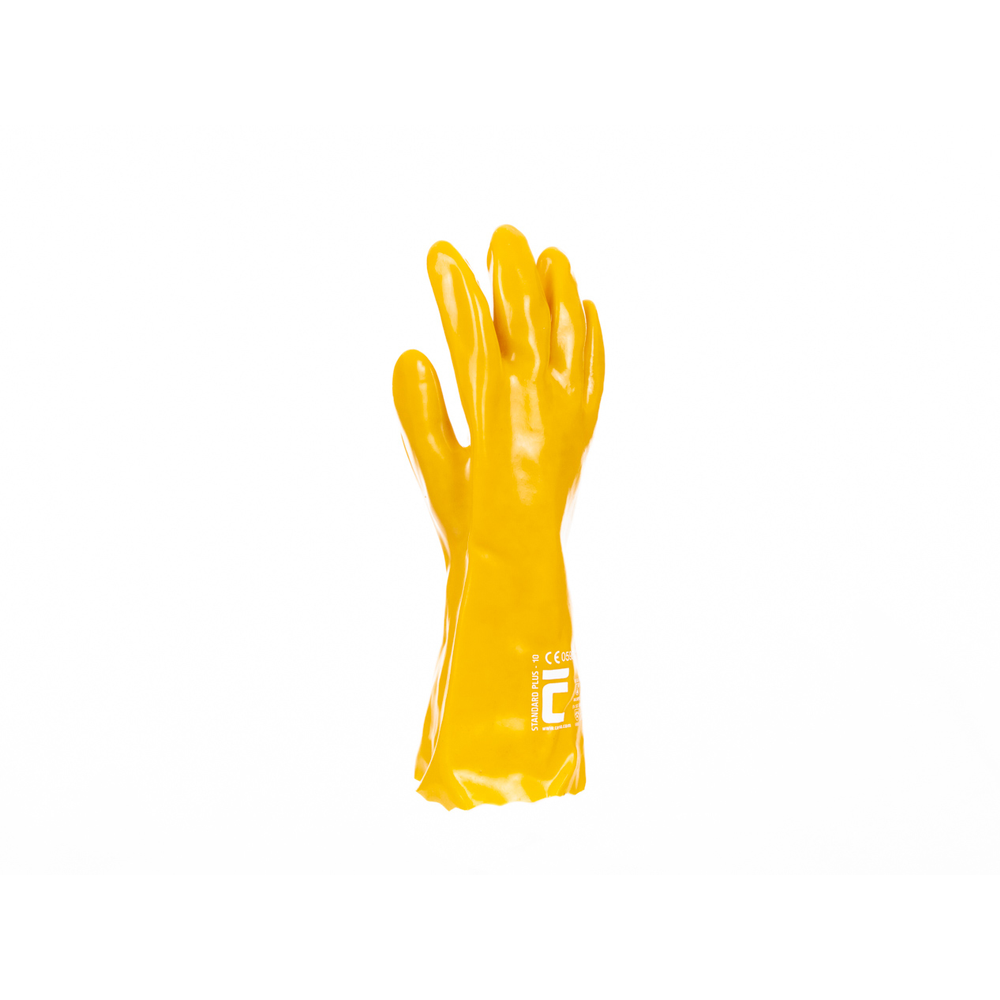 STANDARD PLUS rukavice 35cm PVC žlutá 11