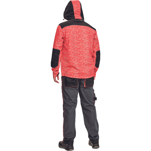 KNOXFIELD printed softshell červená XS