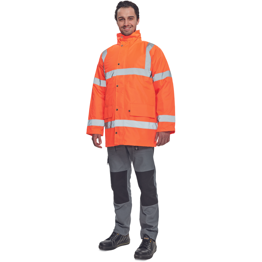 SEFTON bunda HV oranžová 2XL
