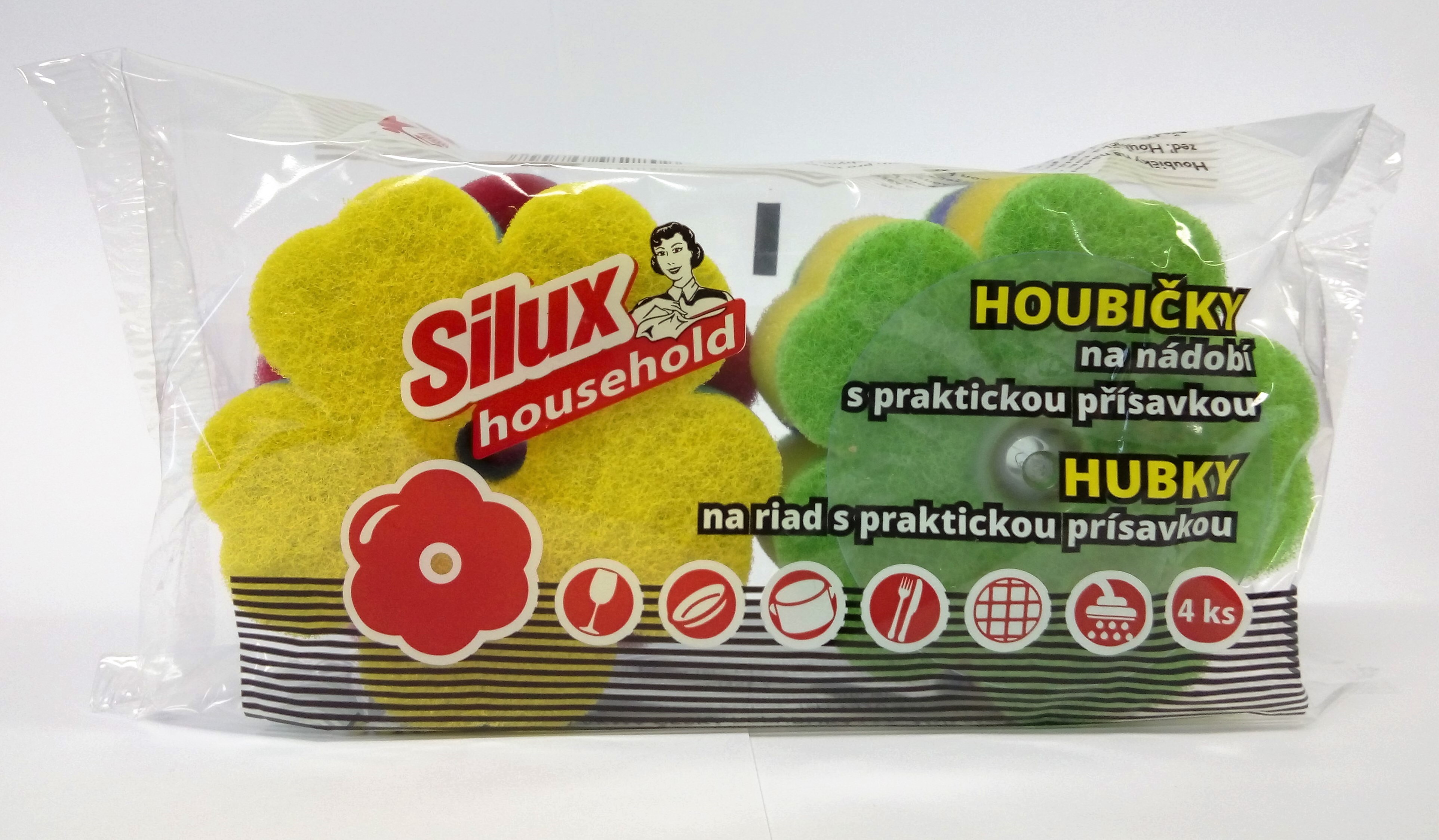 Silux household houbička, 4ks