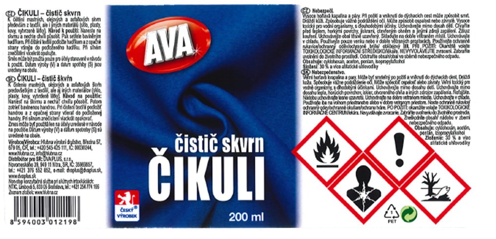 Čikuli 200ml čistič skvrn