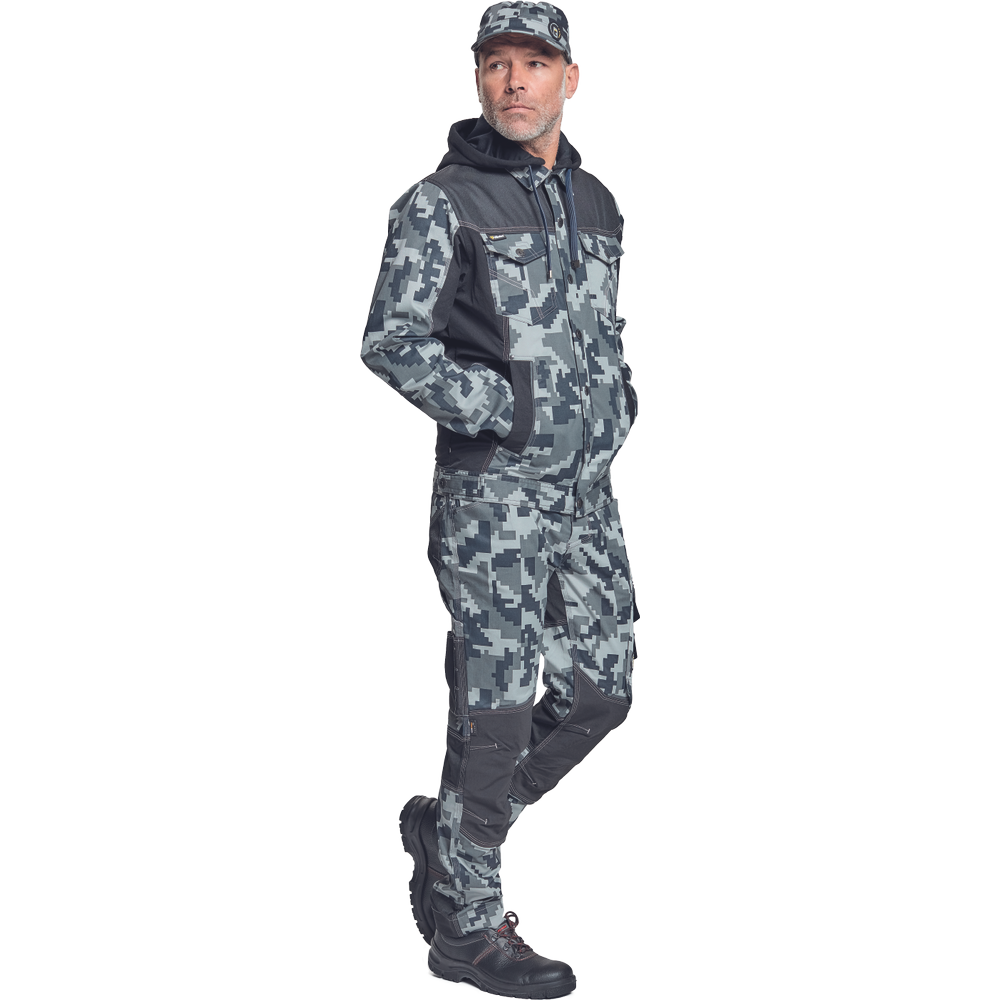 NEURUM CAMOU bunda+kapuce antracit 54