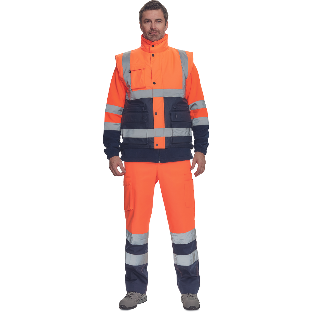 HELLIN HV vesta oranžová/navy M