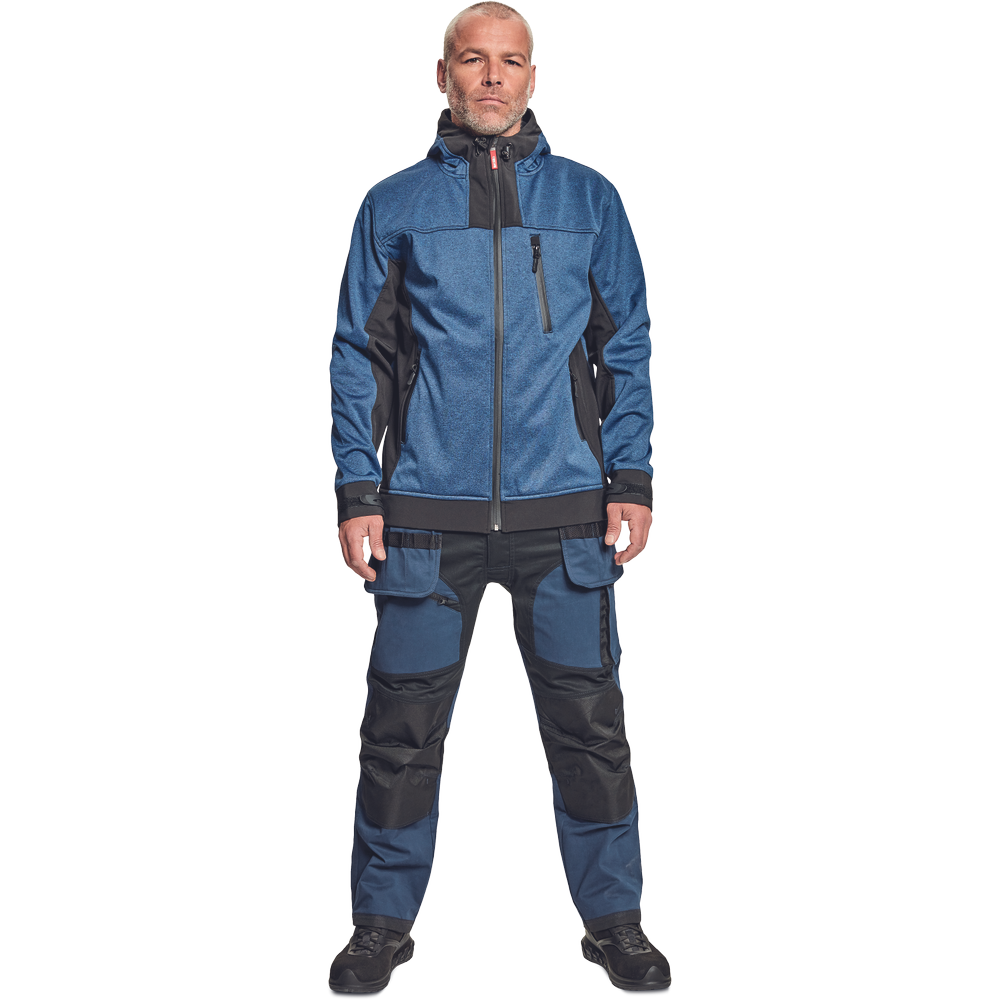 HUYER SOFTSHELL bunda royal modrá S
