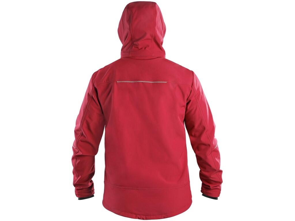Bunda CXS STRETCH, pánská, softshell, červená, vel. M