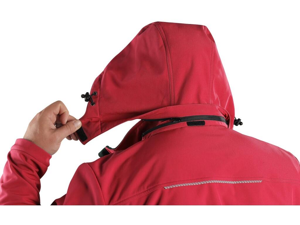 Bunda CXS STRETCH, pánská, softshell, červená, vel. XL