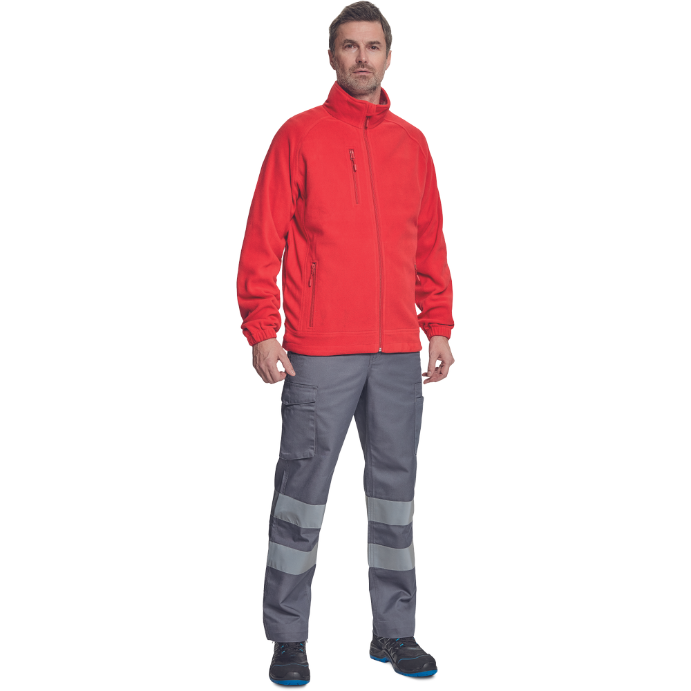 BHADRA fleece mikina červená XL