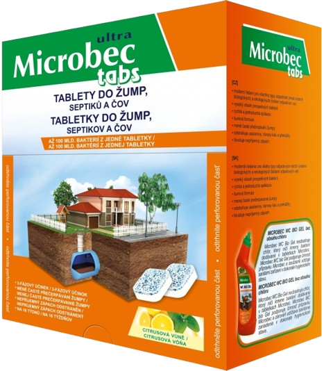 Bros Microbec tablety likvidace do žump, septiků a ČOV (16ks)