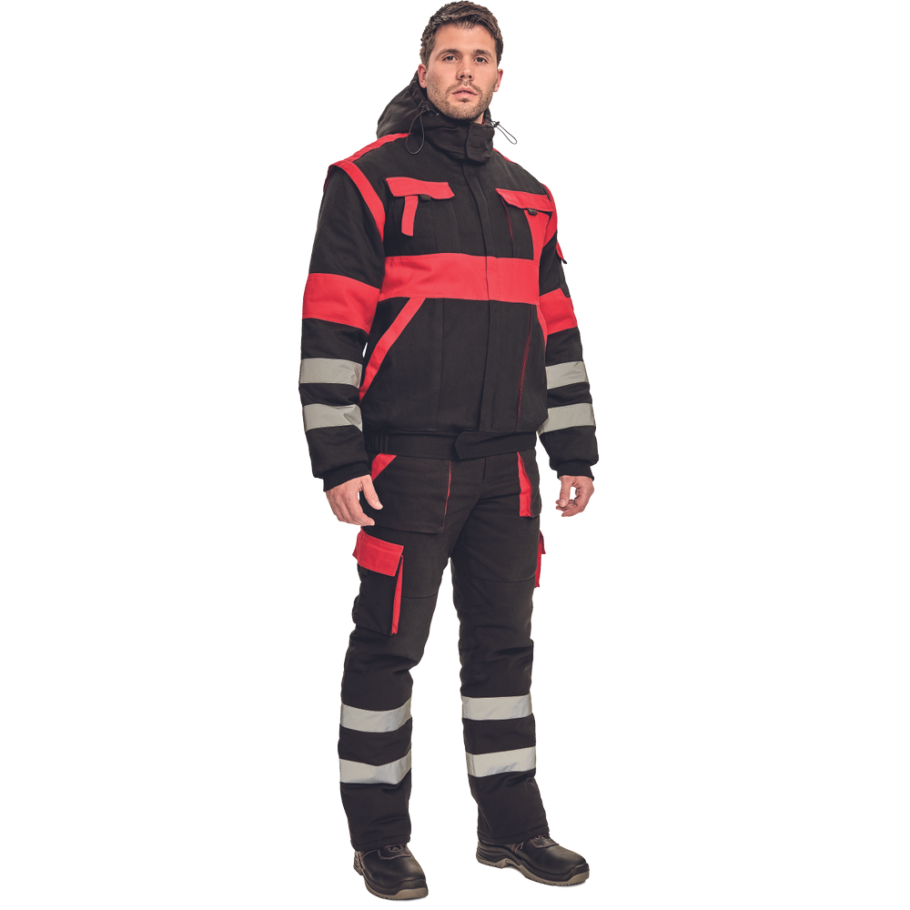 MAX WINTER RFLX bunda Velikost: 60, Barva: Černá/červená