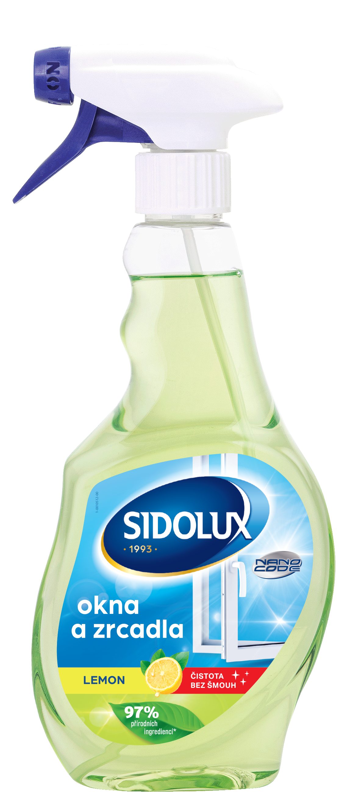 SIDOLUX WINDOW nano code lemon 500ml čistič oken