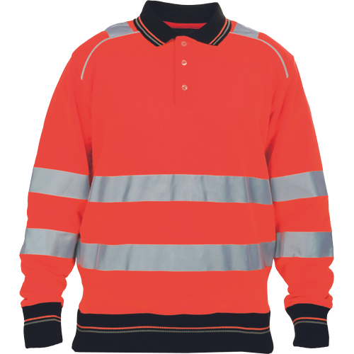 KNOXFIELD HV polo mikina červená L