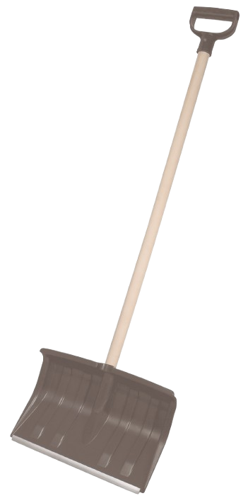 Lopata na sníh 40cm, smontovaná, černá (hrablo)