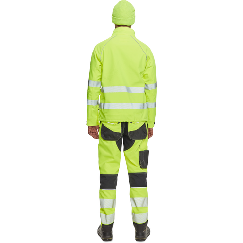 SHELDON HV softshell bunda žlutá 3XL