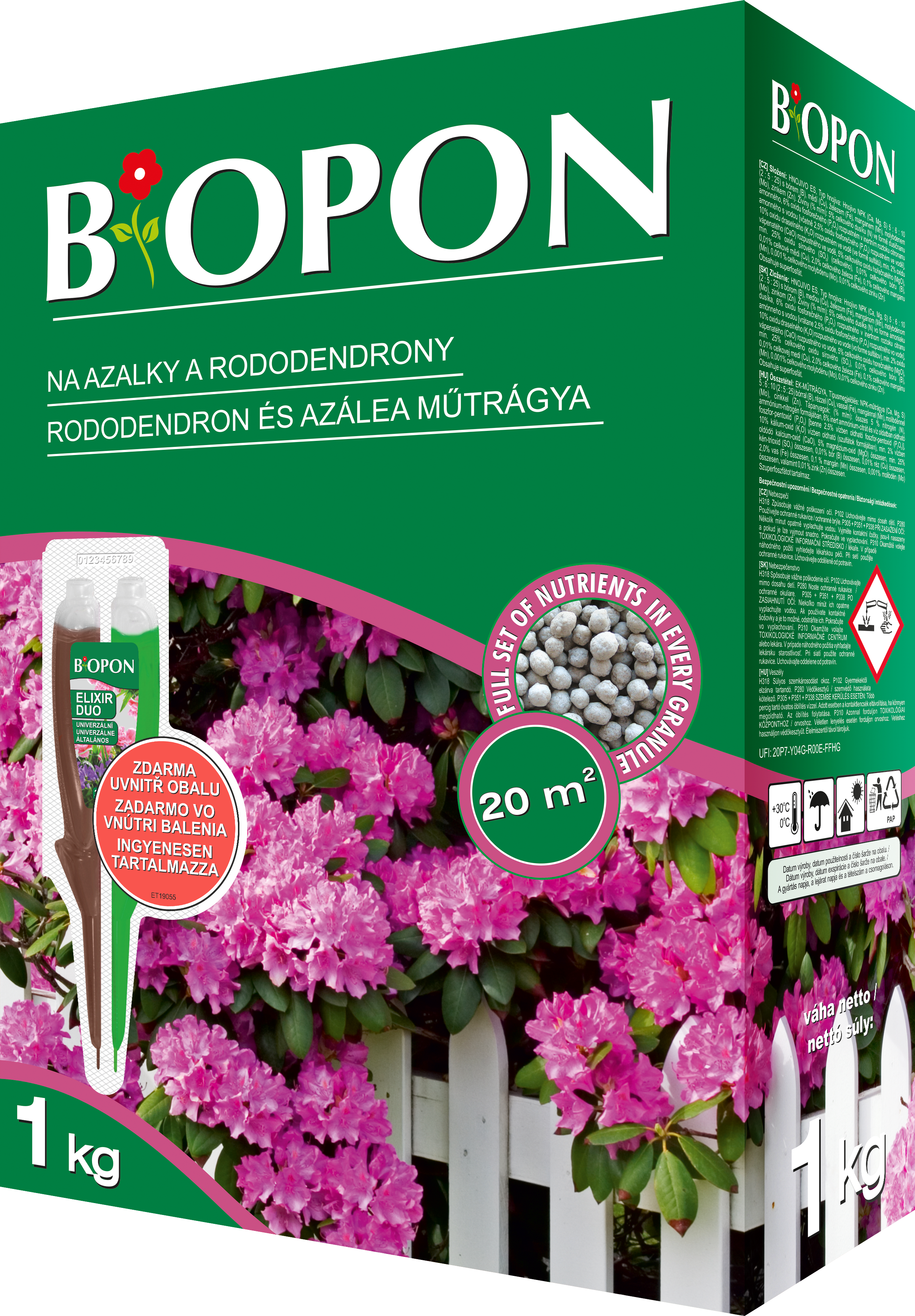 Bopon hnojivo Rododendrony, azalky 1kg