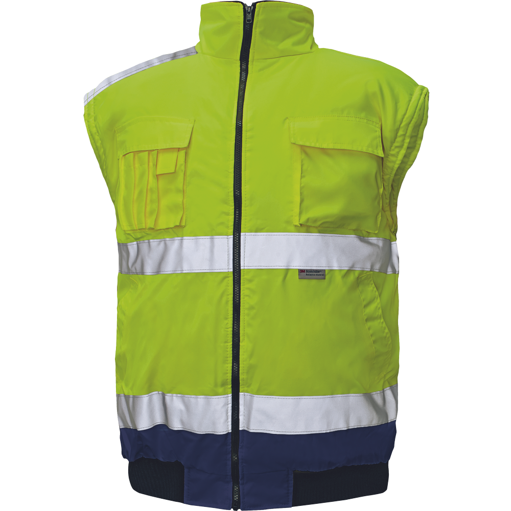 CLOVELLY pilot bunda HV žlutá/navy,vel.2XL
