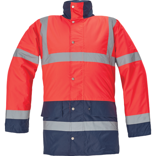 SEFTON bunda HV červená/navy 3XL