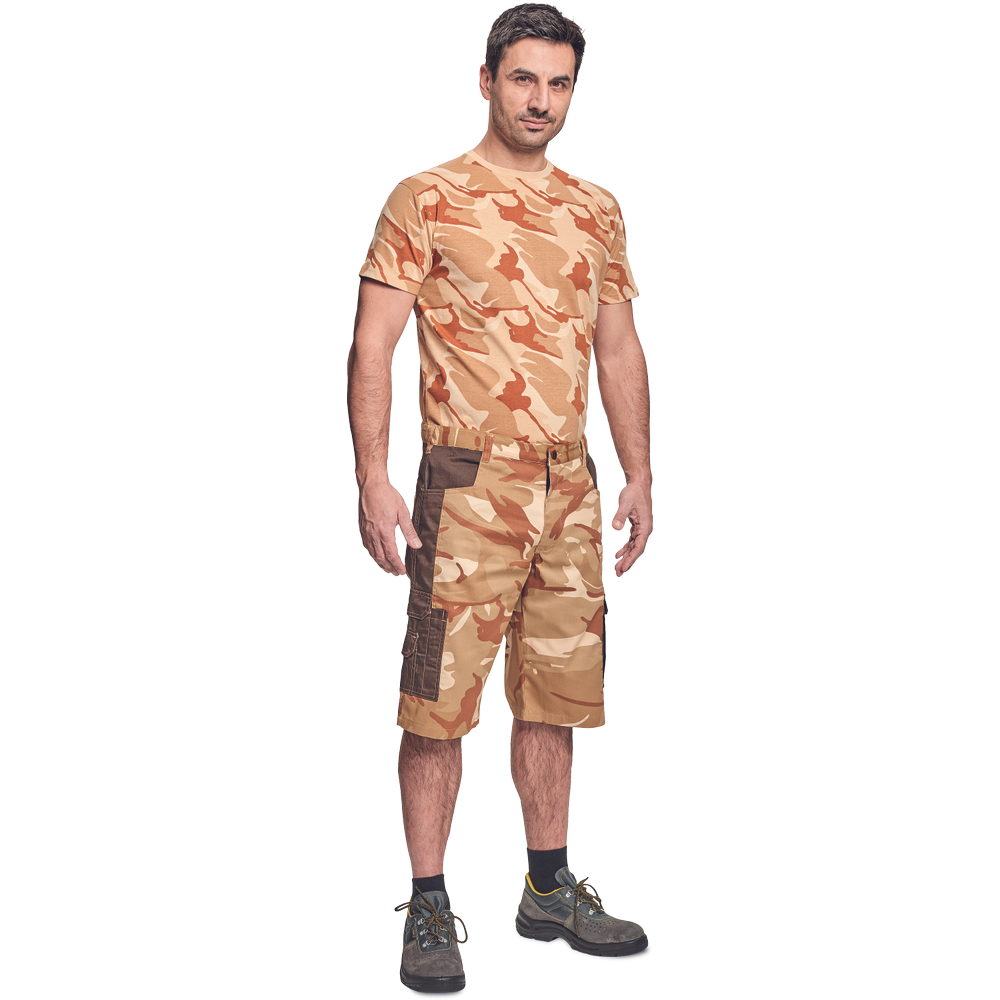 CRAMBE triko béžová kamufláž 3XL