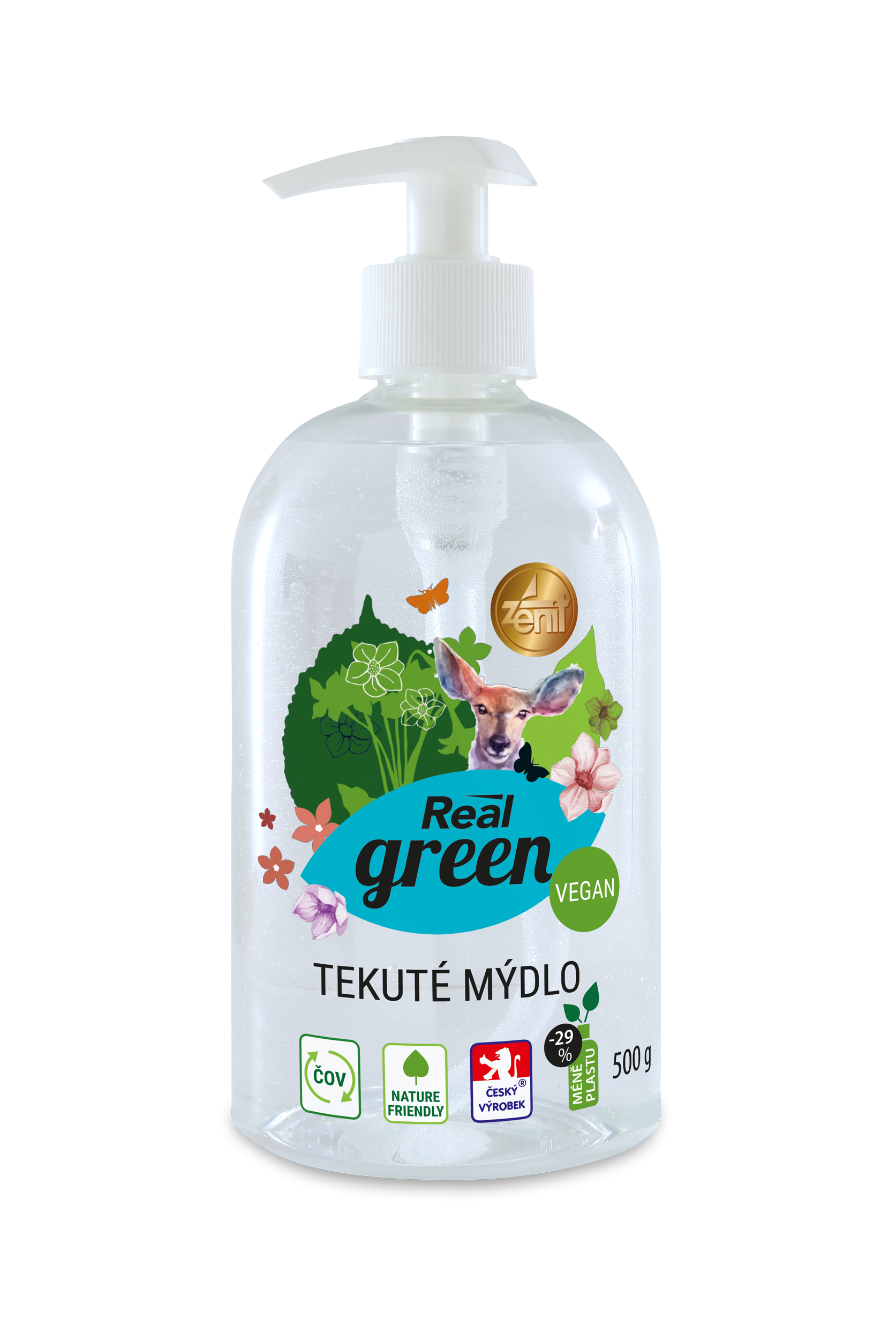 Real green 500g tekuté mýdlo