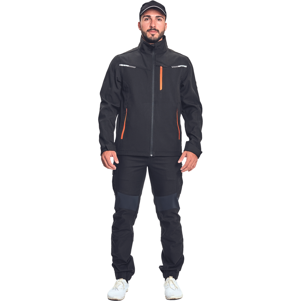 AMER softshell bunda černá XL