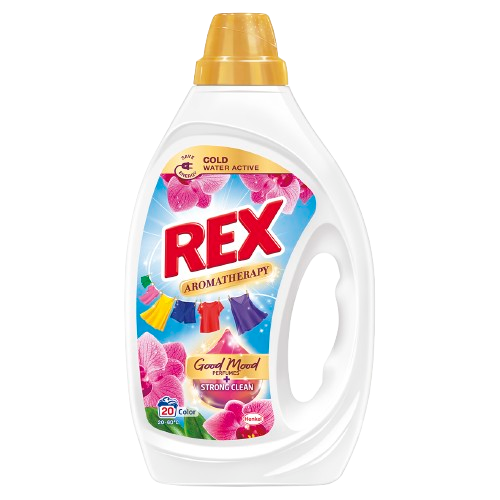 REX prací gel Aromatherapy Orchid Color 20 praní, 900ml