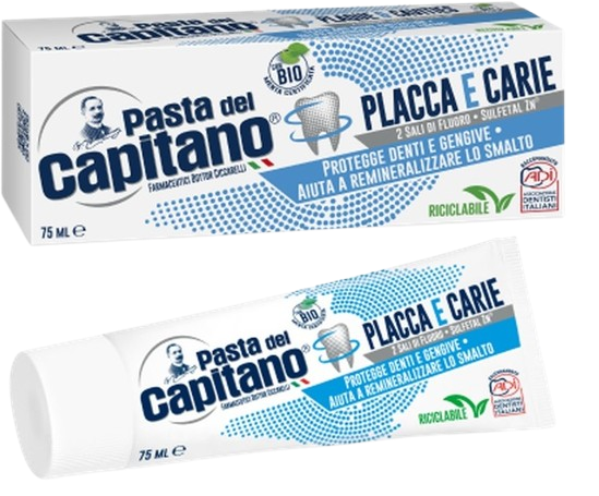 PASTA DEL CAPITANO ZUBNÍ PASTA - PLAQUE&CAVITIES 75 ML