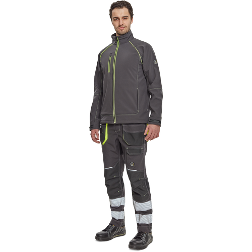 SHELDON softshell bunda antrac/žlutá M