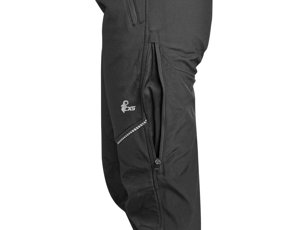 Kalhoty CXS TRENTON, zimní softshell, pánské, černé, vel. 56