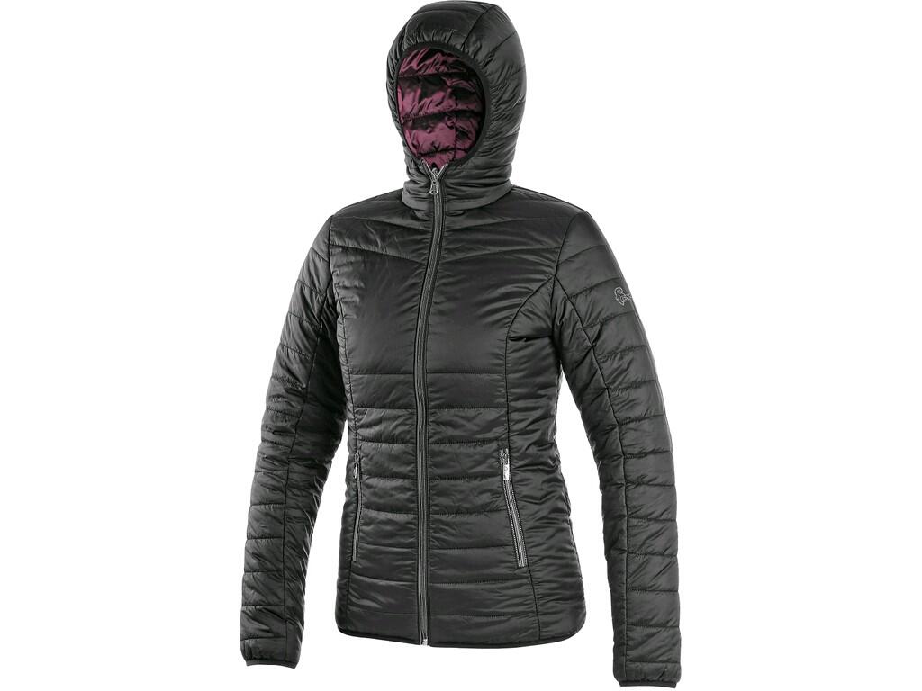 Bunda CXS OCEANIA, zimní, dámská, oboustranná, fialovo - černá, vel. 3XL