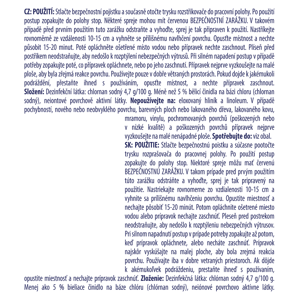 SAVO proti plísním 500ml sprej