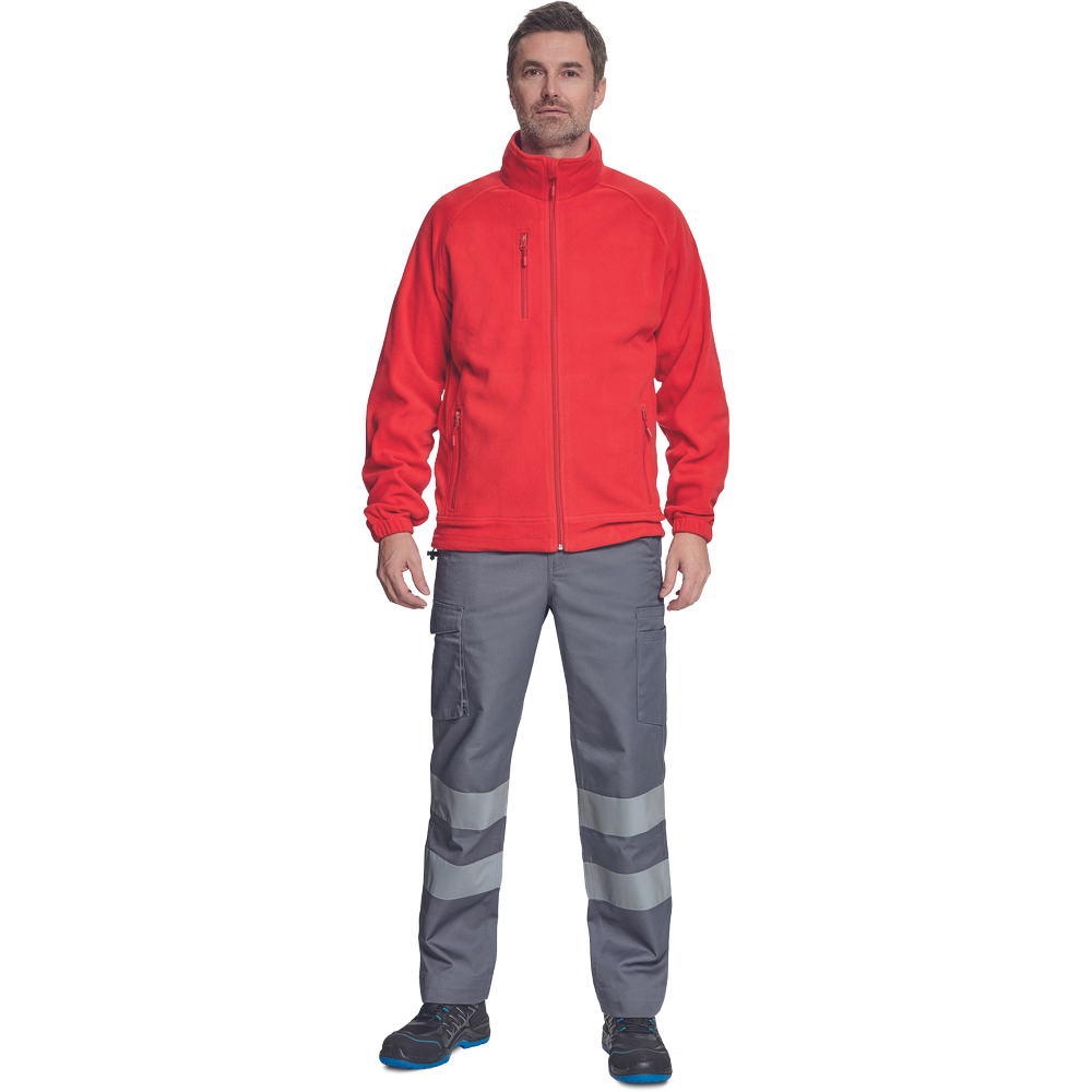 BHADRA fleece mikina červená XXL