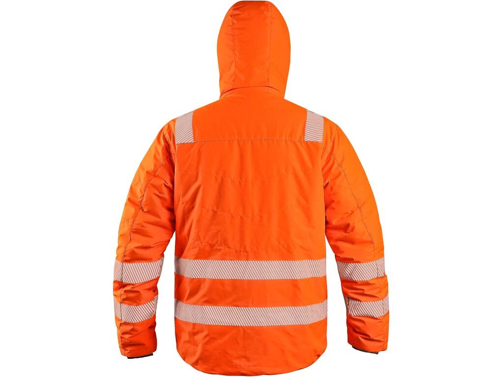 Bunda CXS CHESTER, výstražná, oboustranná, oranžovo-modrá, vel. XL