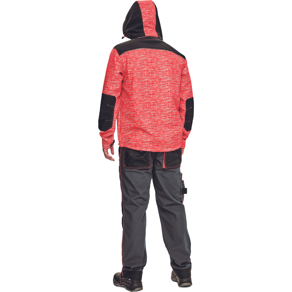 KNOXFIELD printed softshell červená XXL