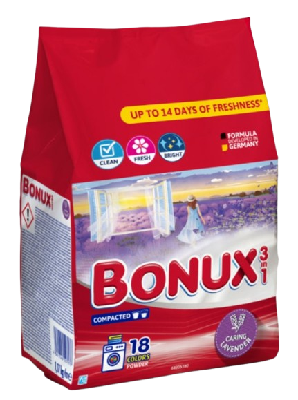 Bonux prášek 18PD 1,17kg Color Lavender