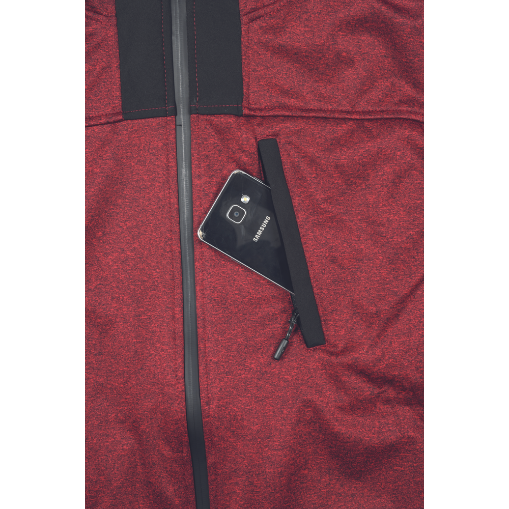 HUYER SOFTSHELL bunda červená XS