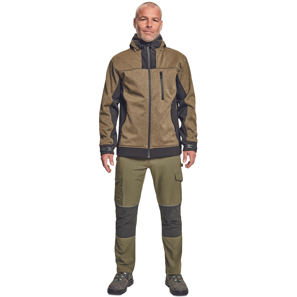 HUYER SOFTSHELL bunda béžová XS