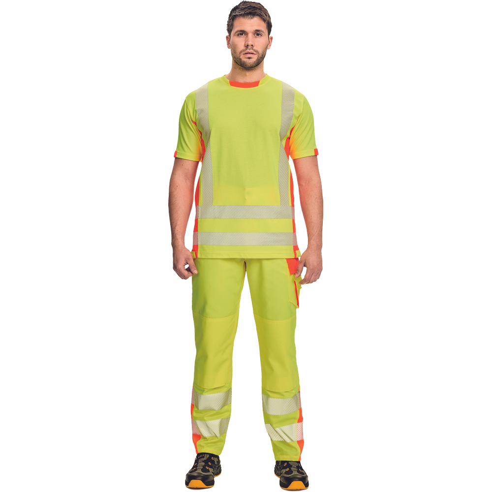 LATTON HV tričko žlutá/oranžová M