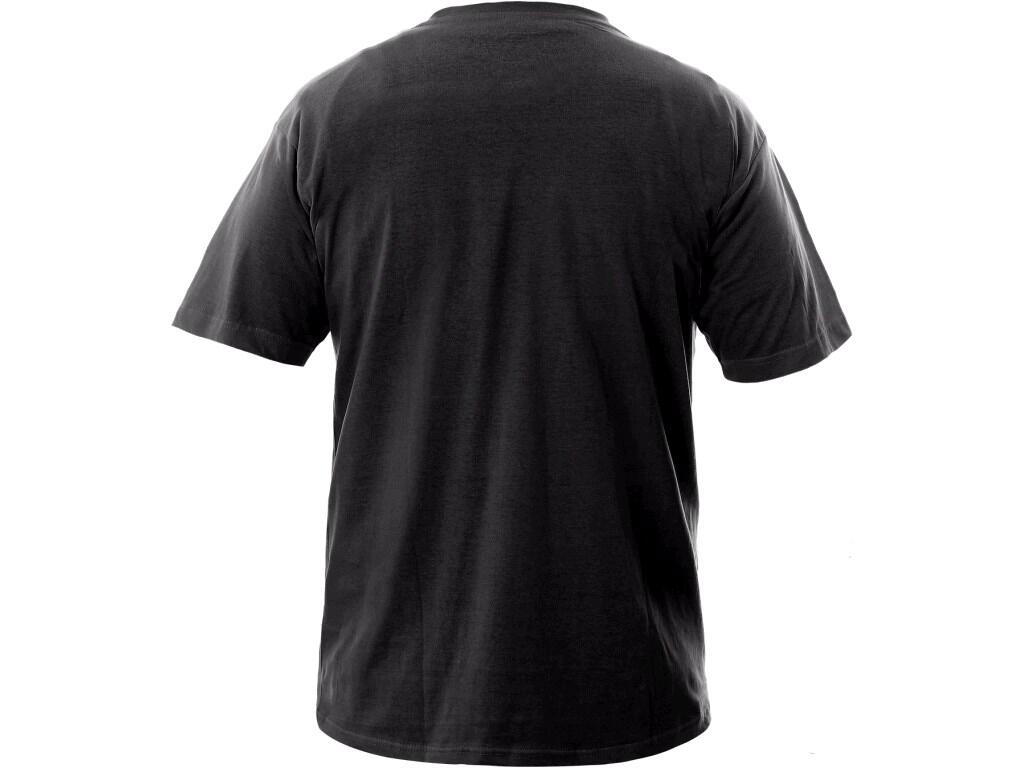 Tričko CXS DANIEL, krátký rukáv, černé, vel. 5XL