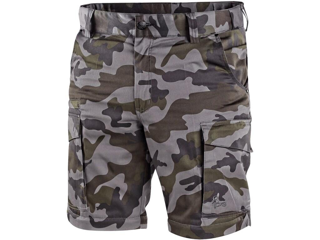 Kalhoty CXS CAMO, pánské, maskáčové, s odepínacími nohavicemi, vel. 52