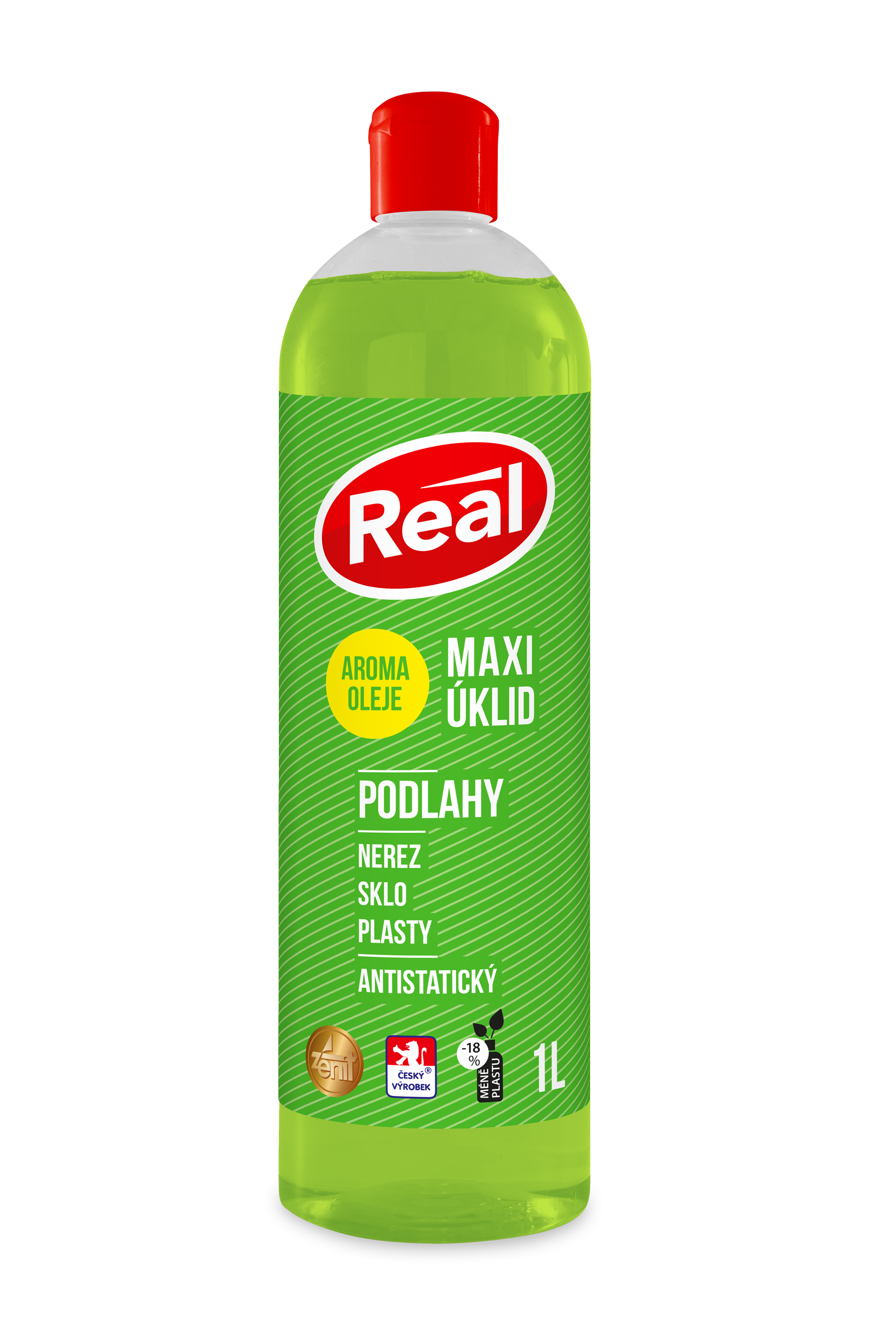 Real maxi úklid, mytí povrchů 1l s aroma oleji, antistatický
