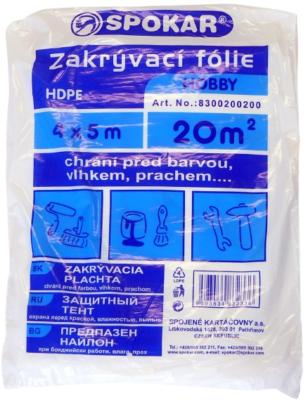 Zakrývací fólie 4x5m HDPE 5MY