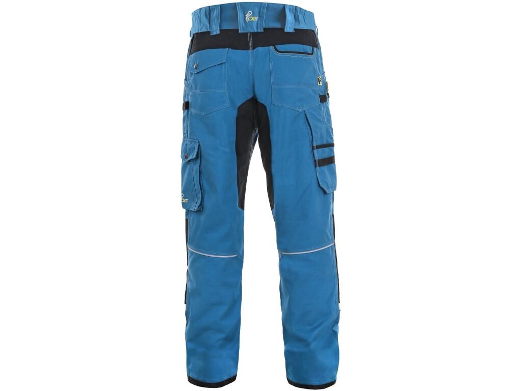 Kalhoty CXS STRETCH, pánské, středně modré-černé, vel. 54