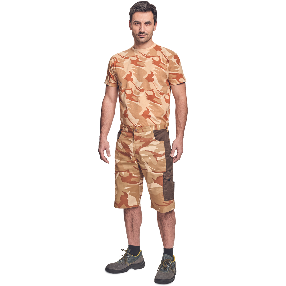 CRAMBE triko béžová kamufláž XL