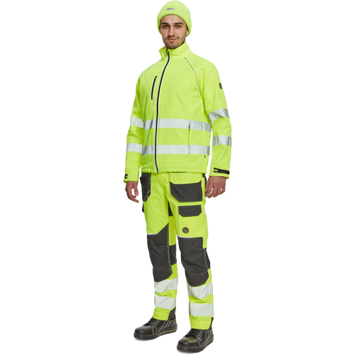 SHELDON HV softshell bunda žlutá 3XL