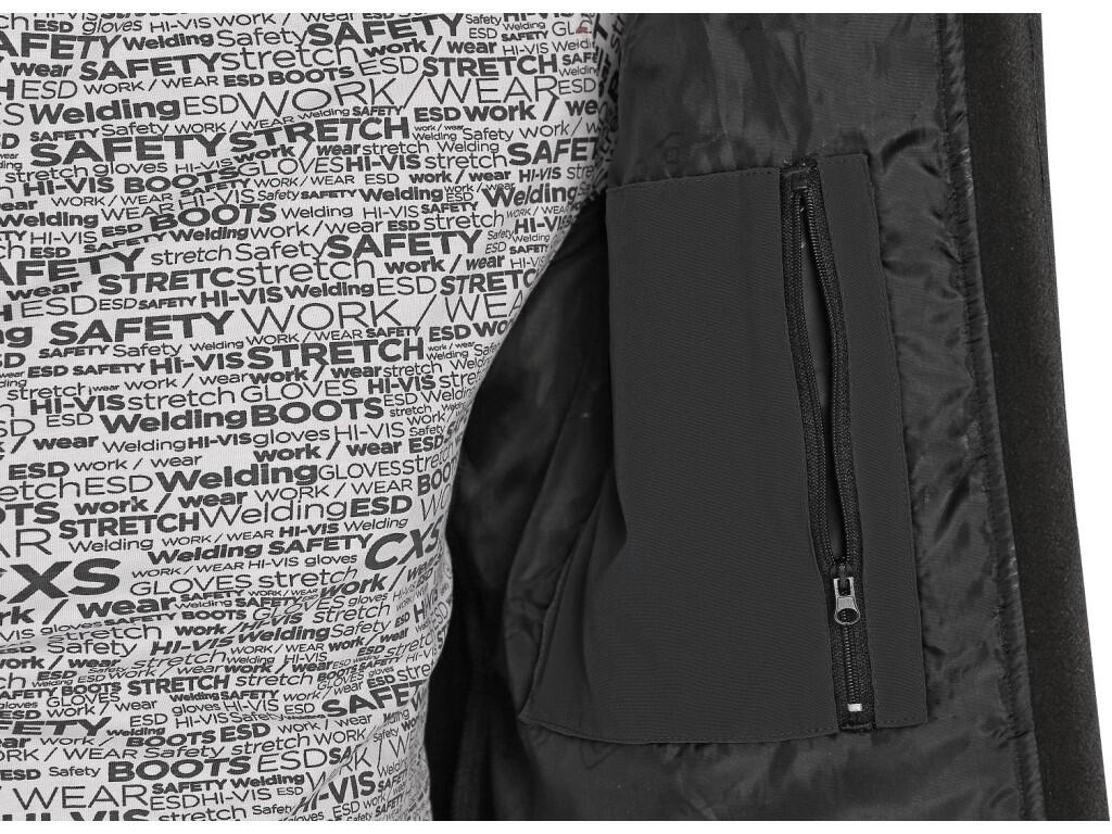 Bunda CXS STRETCH, pánská, softshell, černá, vel. XXL