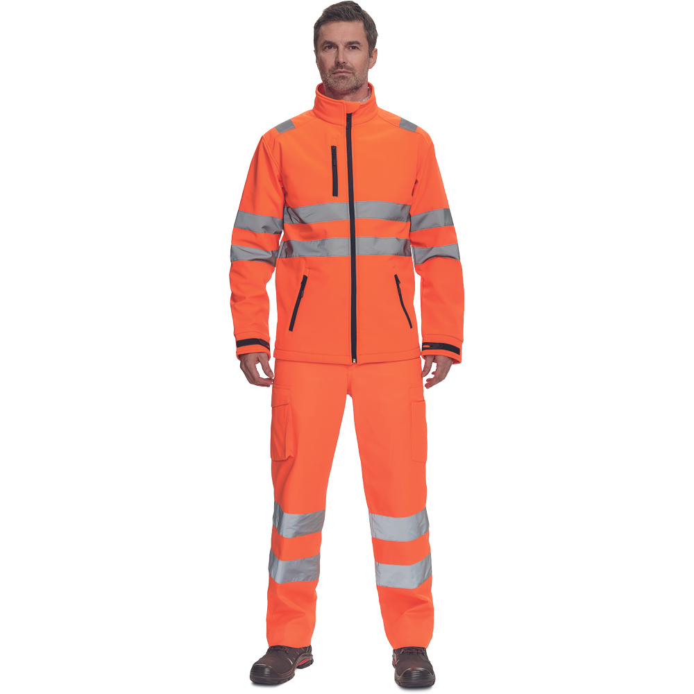 MURCIA HV SOFTSHELL bunda oranžová 3XL