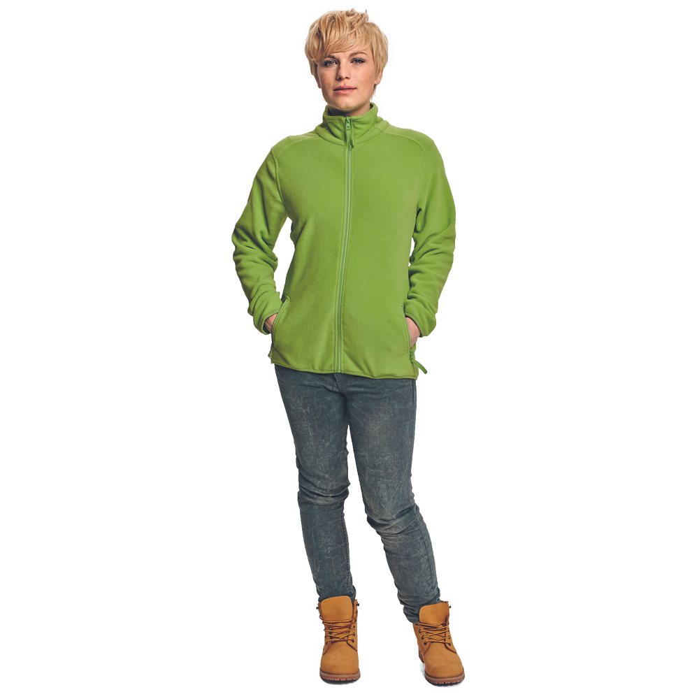 GOMTI dámská bunda z mikrofleecu Velikost: XL, Barva: Zelená