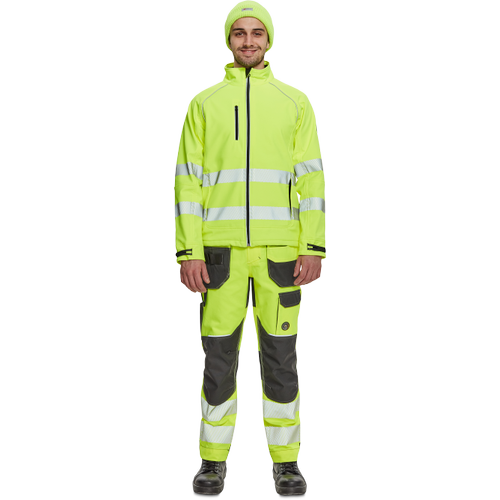 SHELDON HV softshell bunda žlutá L