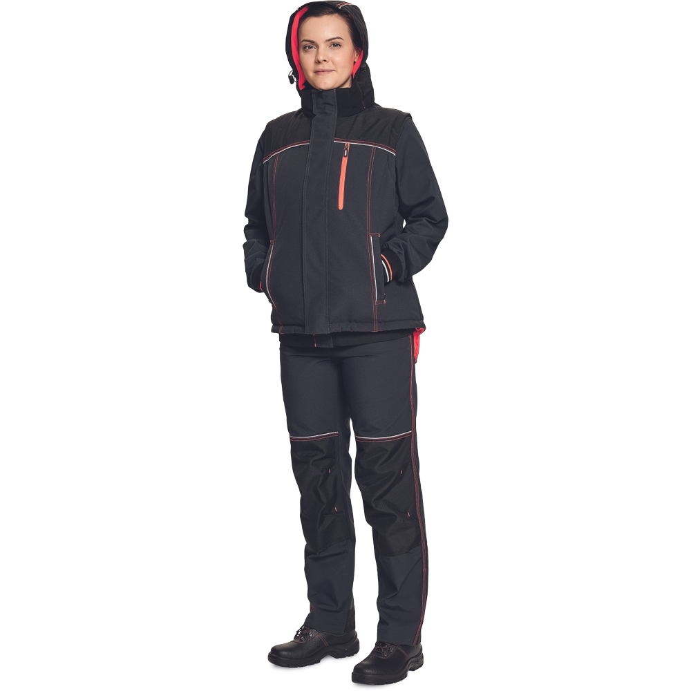 KNOXFIELD LADY oboustr.vesta ant/červ XL