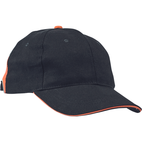 KNOXFIELD baseball čepice černá/oranžová